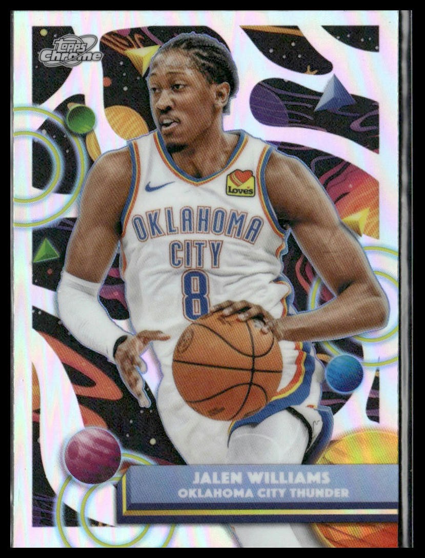Jalen Williams 2025-26 Topps Chrome Cosmic Refractors #130 Oklahoma City Thunder