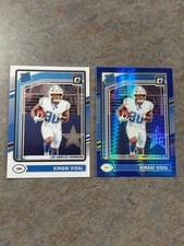 2024 Panini Donruss Optic Kimani Vidal Blue Hyper Rated Rookie LA Chargers