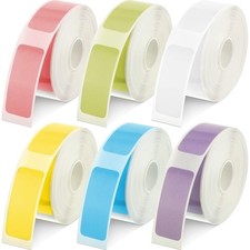 1380 Pieces Adhesive Color Label Paper Colorful Thermal Sticker Label Printab...