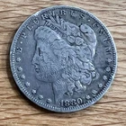 1880  - O MORGAN SILVER DOLLAR $1 * GOOD USED CONDITION wear pattern