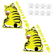 2 Sheets SUV Car Rear Window Decal, Funny Cat Car Decal, Wiper Decal, Car