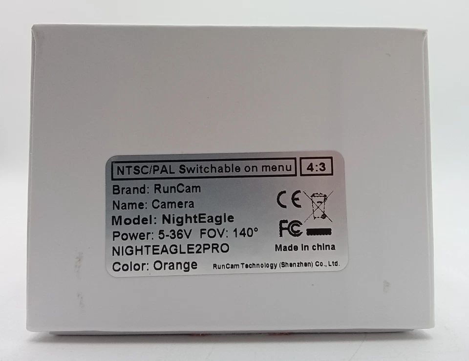 RunCam NightEagle 2 PRO Orange RC Camera, NEW OPEN BOX - Image 2 of 4