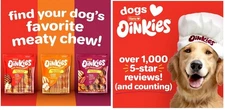 Oinkies Jerky Twists with Naturally Smoked Pork & Real Chicken Breast Dog Treats