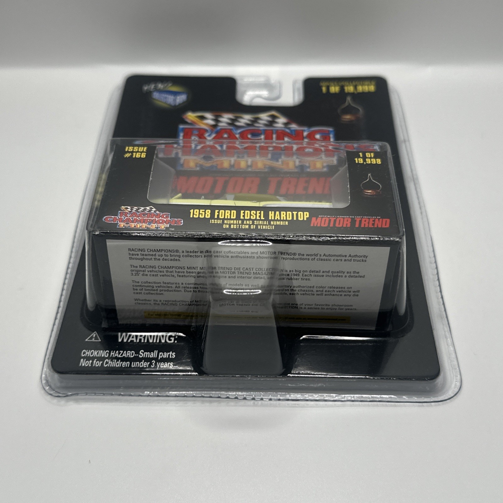 Racing Champions Mint 1998 Motor Trend Yellow 1958 Ford Edsel Hardtop NEW