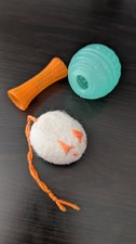 cat toy bundle wool mouse and treat ball