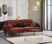 Dreisitzcouch 3-Sitzer-Sofa Dreisitzgarnitur Dreisitzer Polstersofa Terrakota