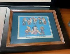 1938 Snow White & Seven Dwarfs ad WDP Made In USA Disney