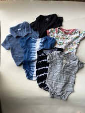 Assorted Baby 3-6 months Bodysuits 6 piece Bundle