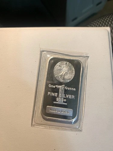 1 Troy oz .999+ Walking Liberty Fine Silver Bar