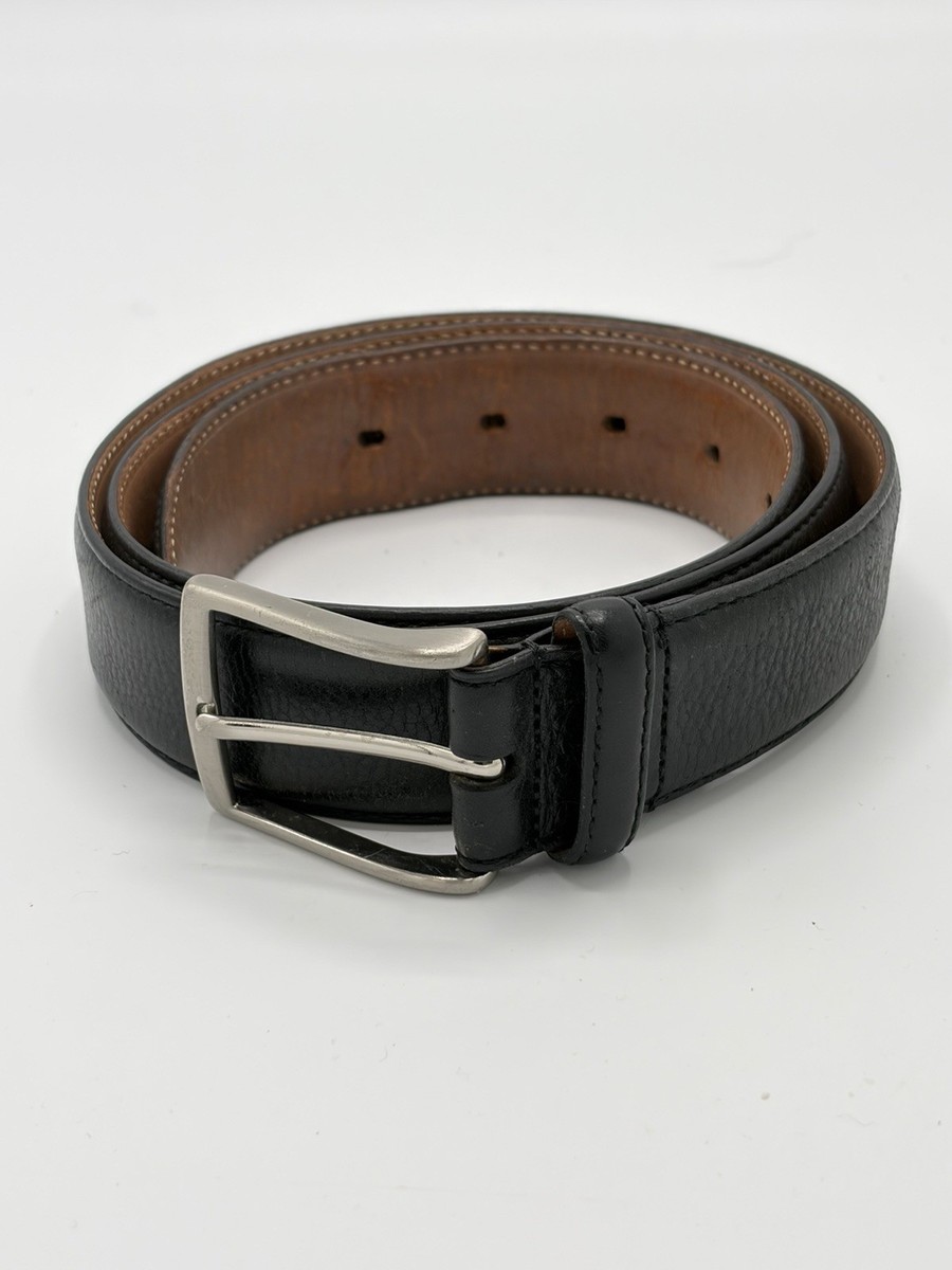 Italian Full Grain Leather Black Belt 40 Kirkland Signature Black Italian Full Grain Leather Belt Sz  main image 4