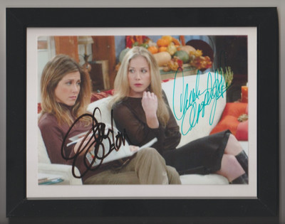 Jennifer Aniston Christine Applegate Signed 5X7 Framed Photo With COA