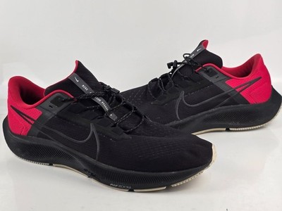 Nike Air Zoom Pegasus 38 Men's Black / Red Sneakers US Size 14