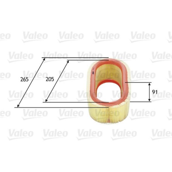 Valeo Luftfilter Filtereinsatz FüR Dacia Sandero Logan MCV 1.4 1.6 Renault-image