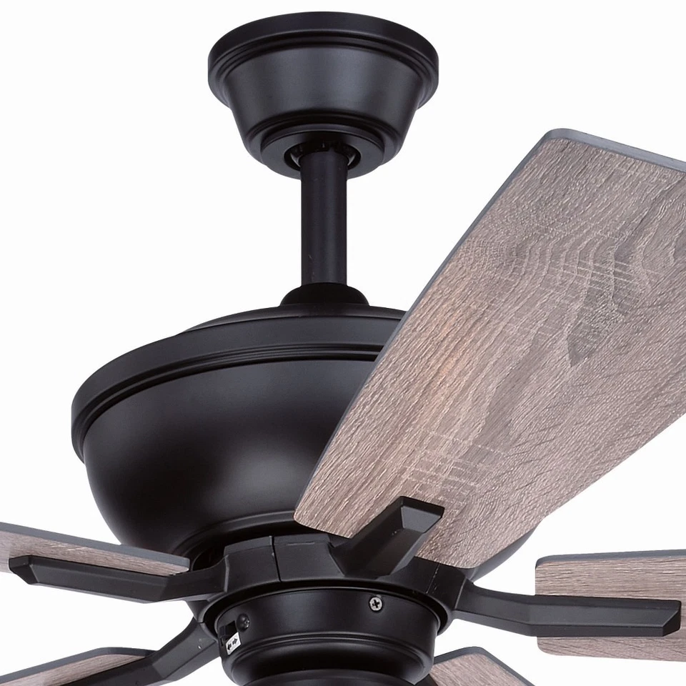 Huntley 1-Light Ceiling Fan in Farmhouse Style 21.7 Inches Tall and 52 Inches - Image 4 of 4