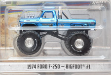 Greenlight King Of Crunch 1974 Ford F-250 - Bigfoot #1 CHROME CHASE 1:64 49040-A