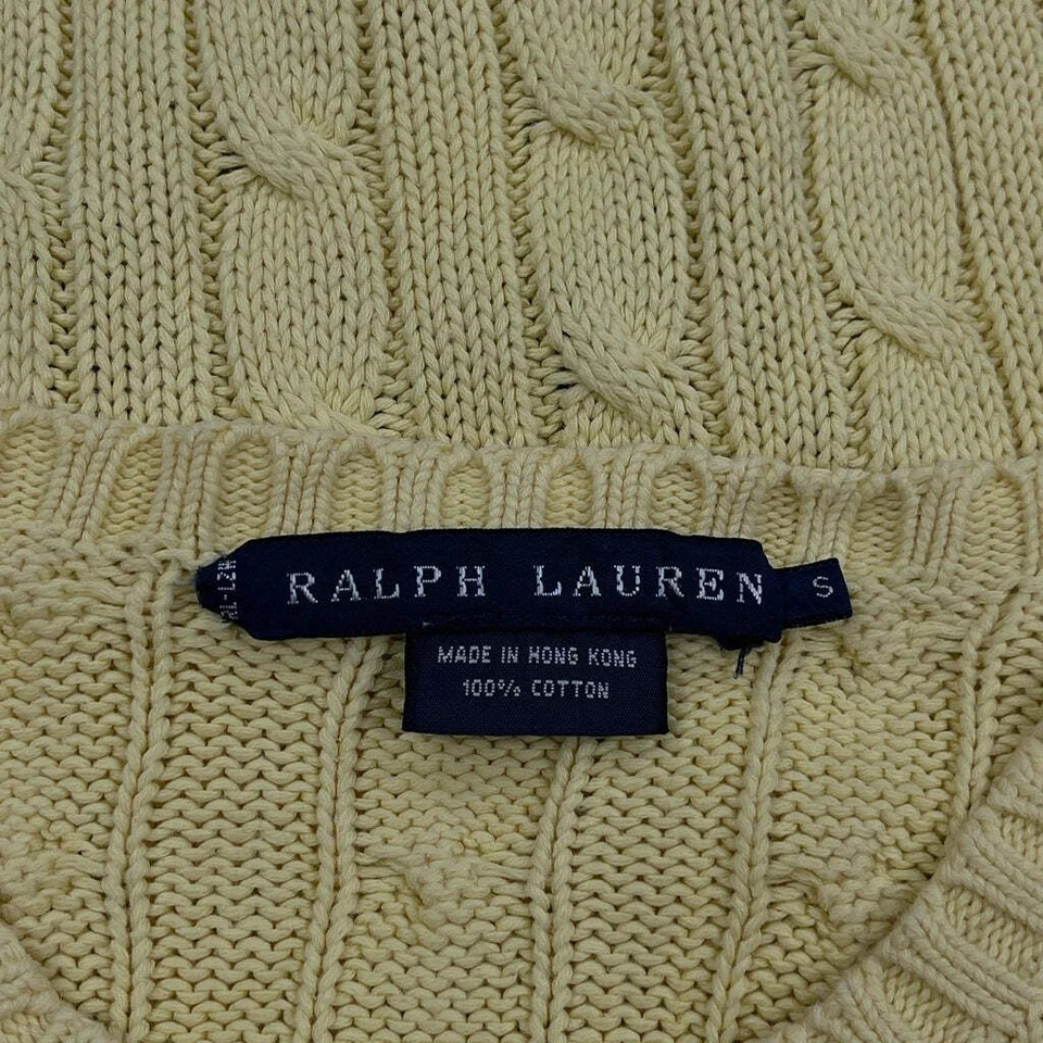 Свитер Ralph Lauren - маленький желтый хлопок - Изображение 3 из 4