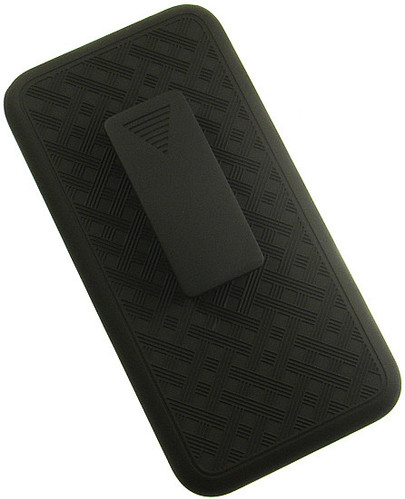 BLACK WEAVE KICKSTAND HARD CASE + BELT CLIP HOLSTER STAND FOR iPHONE 6 PLUS 5.5" - Picture 5 of 11