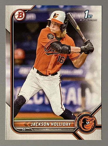 2022 Bowman Draft Jackson Holliday 1st Bowman Paper #BD-168 Orioles - B