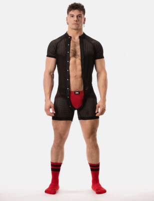 barcode Berlin - Mesh Union Suit RURIKO schwarz S M L XL Herren Body 91970/100