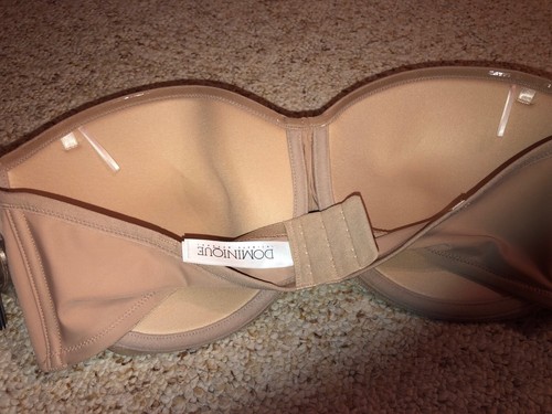 Dominique Seamless Strapless Bra Women's Nude 44D NWT #3541 - Picture 3 of 4