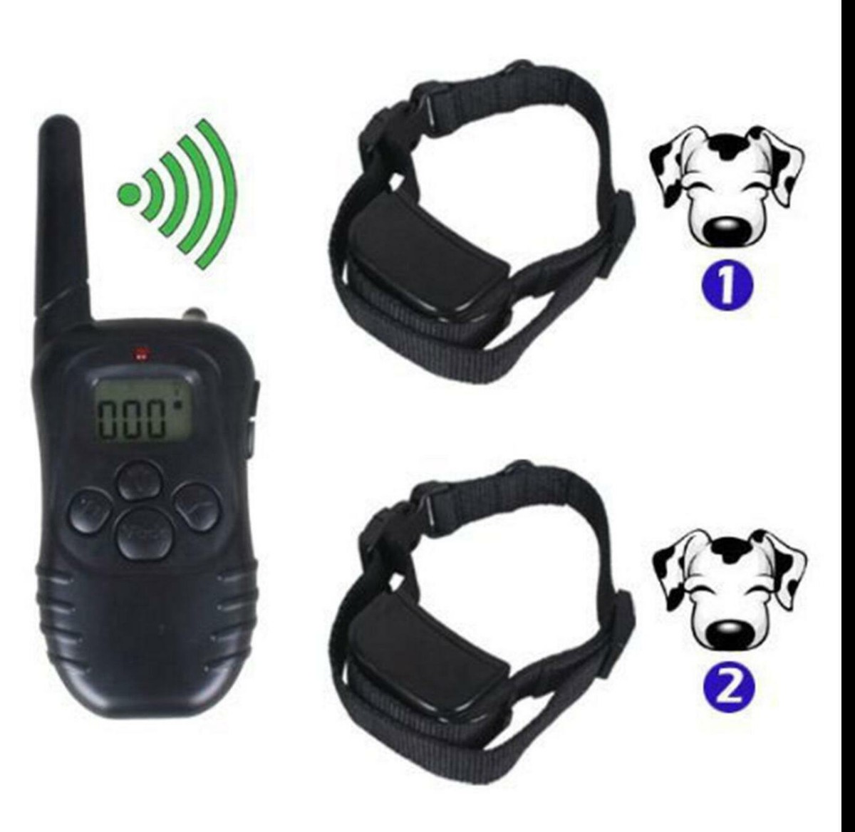 Anti-Bell-Halsband Fernbedienung 800m IP67 Wiederaufladbares Anti-Bell- Halsband Fr Hunde  Mit Elektroschock, Vibration & Piepton, 800m  Reichweite, Wasserdicht IP67 IP67 Wasserdicht Hundeerziehung