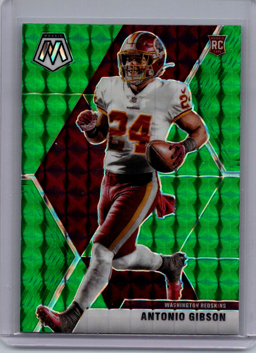 2020 PANINI MOSAIC ANTONIO GIBSON ROOKIE #227 GREEN