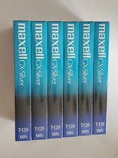 Maxell GX-Silver T-120 VHS Video Tapes Sealed Lot Of 7