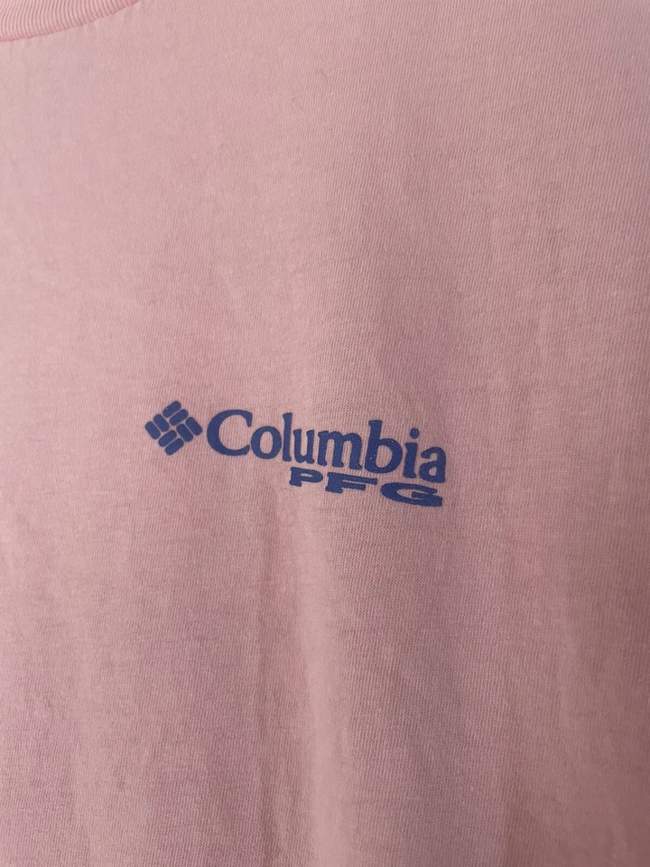 Camiseta rosa Columbia para hombre talla grande equipo de pesca de rendimiento PFG Foto 4 de 4