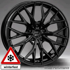 18 Zoll W37 Alufelgen 8x18 5x112 ET48 in schwarz glänzend für Seat und Skoda
