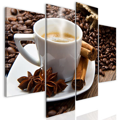 Frucht Kaffee Küche Modern VLIES LEINWAND DEKO BILDER WANDBILD XXL WOHNZIMMER