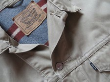 Levi's Jeans Jacke Jeansjacke Gr. L, Black Tab Vintage Denim, Gefüttert ! KULT !