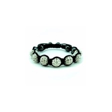 DESTOCKAGE LOT DE 2 Shamballa Blanc 7 Perles 44 strass Bio Mineral Energy