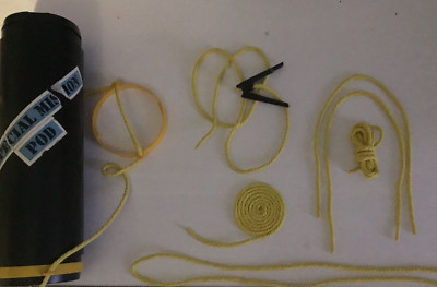 VINTAGE ACTION MAN YELLOW ROPE 1200mm 4 feet ROPE ONLY (a little ...