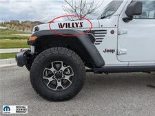 Fits 2019-2025 Jeep Willys Hood Letters Graphics Side Vinyl Decals