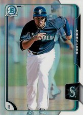 JORDY LARA  2015 Bowman Chrome REFRACTOR ROOKIE RC #63 Mariners 