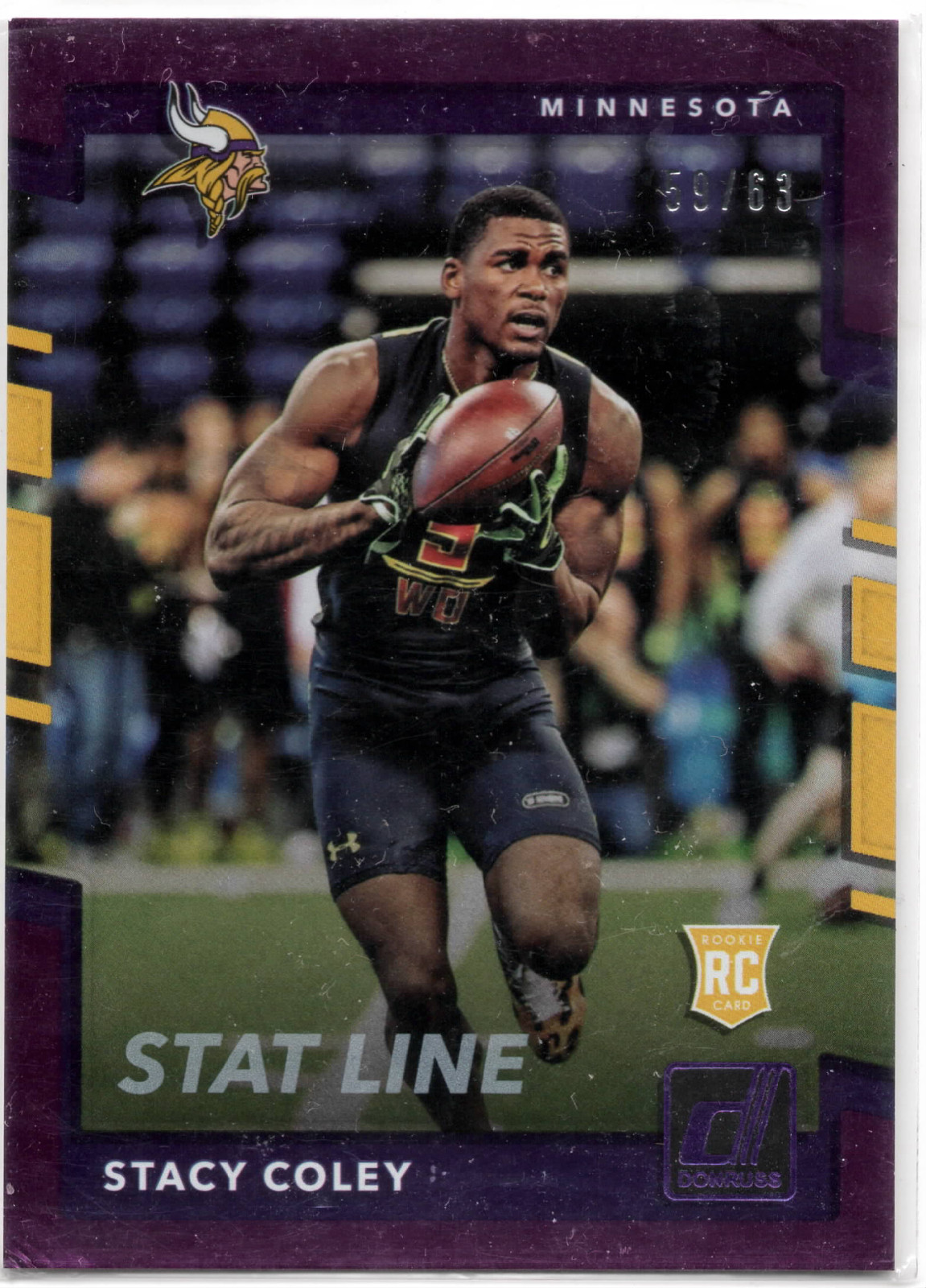 Stacy Coley Panini Donruss #377 Season Stat Line
