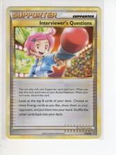INTERVIEWER'S QUESTIONS SUPPORTER UNLEASHED SET POKEMON CARD 77/95 LP