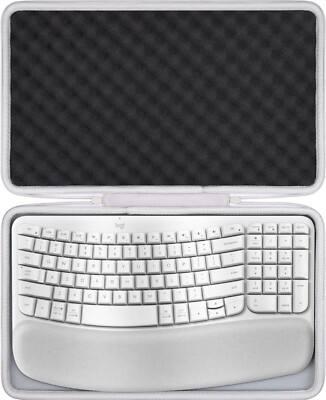 Hartreise-Tragetasche für Logitech Wave Keys drahtlose ergonomische Tastatur und