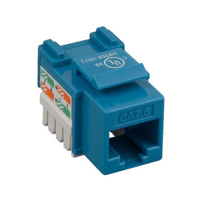 Eagle CAT6 Keystone Jack Blue Insert RJ45 110 Punch Down Connector Module 8P8C