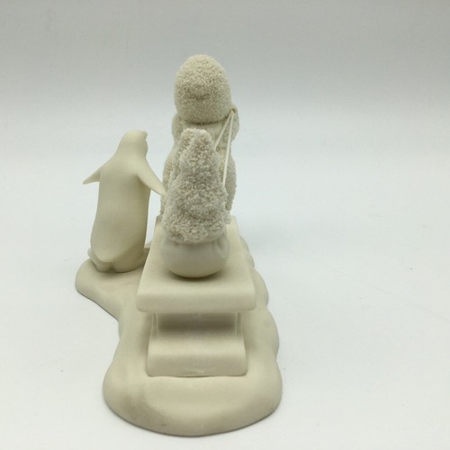 Dept 56 Snowbabies BRINGING STARRY PINES Penguin Sled Trees - Picture 4 of 8