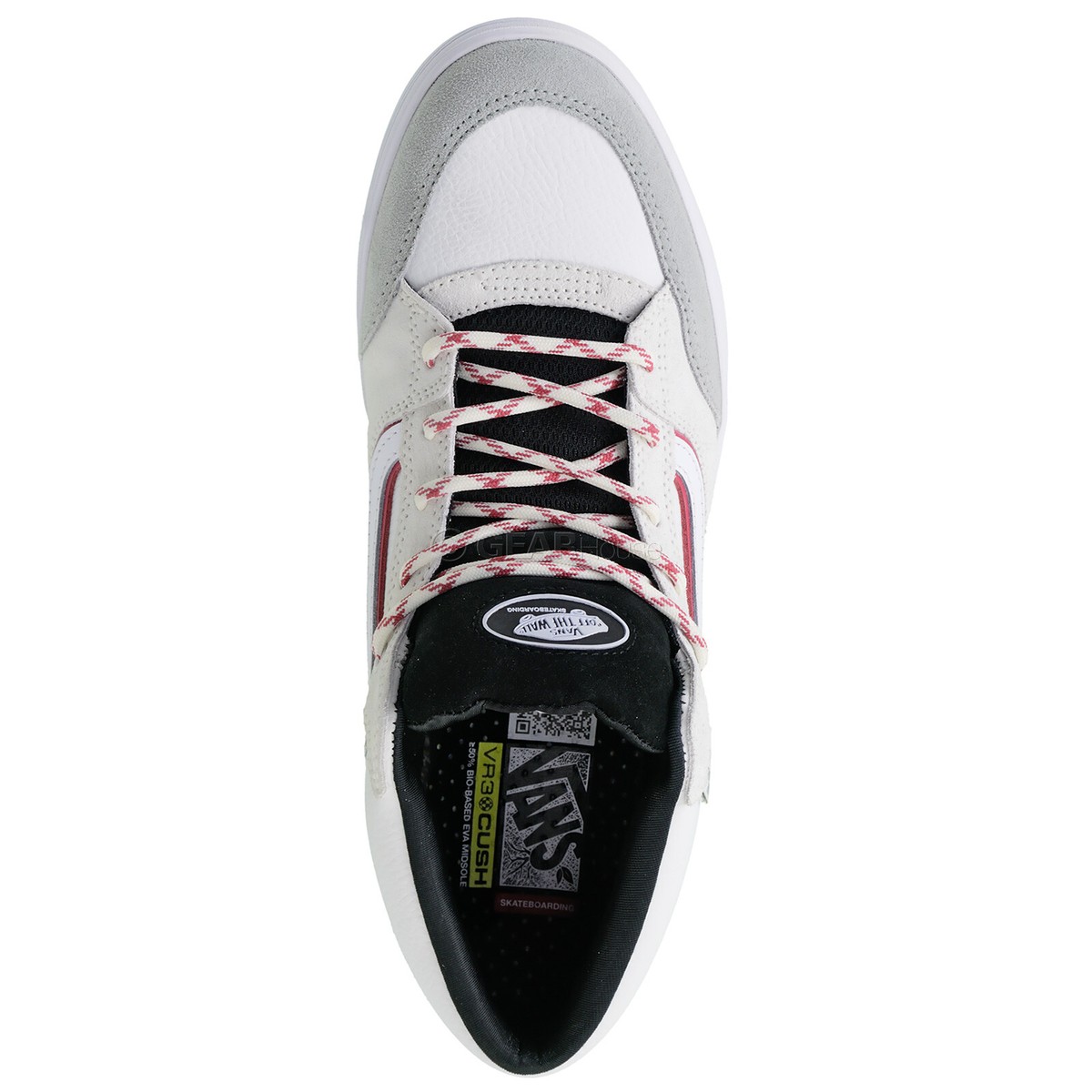 VANS Zahba Mid Skate Shoes Mens 7.5 White Gray Leather Suede‎ Skater Grunge EUC Zahba Mid Shoes in Grey| Vans IE main image 2