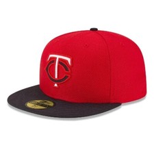 New Era 59Fifty Men's Hat MLB Minnesota Twins Diamond Era Fitted Cap Size 7 3/8