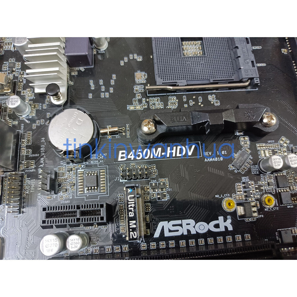 For Asrock B450M-HDV Motherboard Socket AM4 DDR4 VGA+Micro ATX | eBay