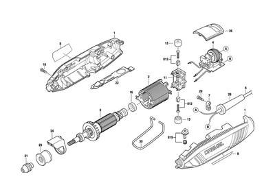Dremel 4300 F013430045 Ersatzteile