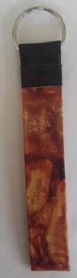 Bacon Key Chain Duct Tape Handmade Lanyard loop food breakfast eggs pig pork