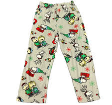 Peanuts Snoopy Christmas Sleepwear Pants Children Size 6 Gray Pajama Bottoms