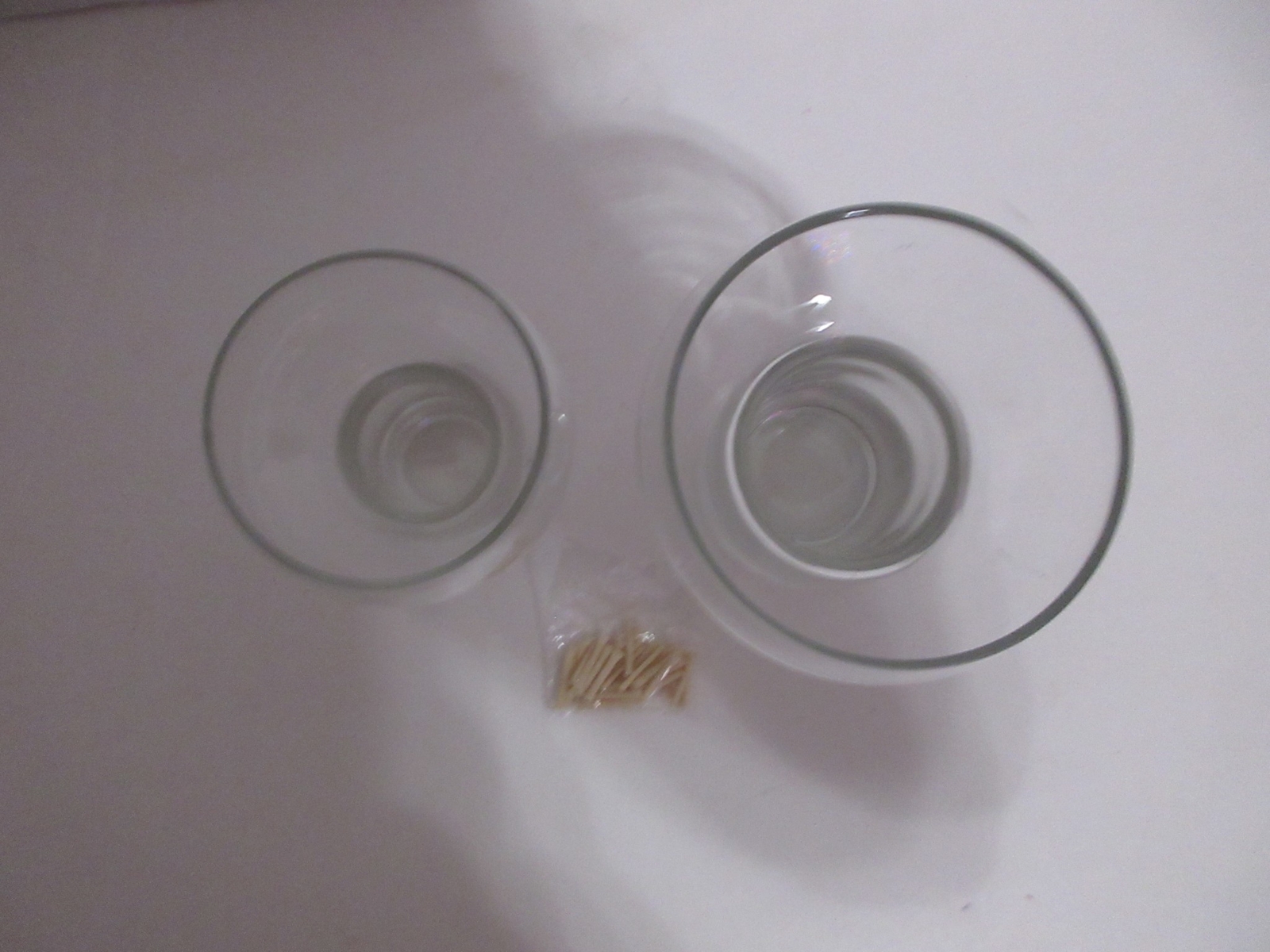 Set of 2 Clear Glass Floating Candle Holders with Wicks eBay