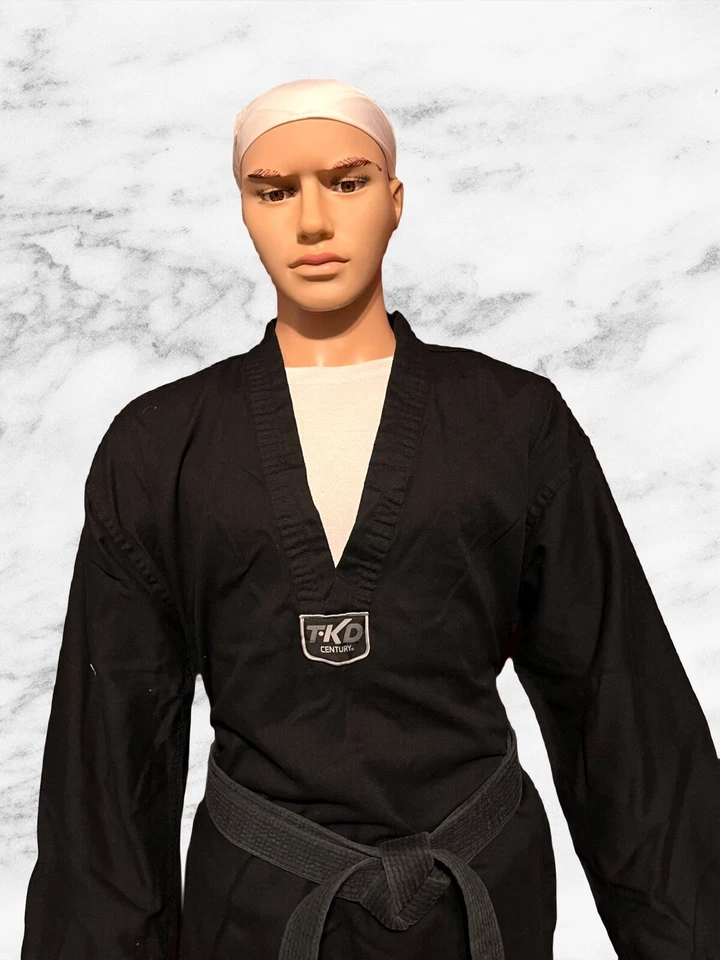 Century Martial Arts Uniform. Medium Weight. Black. Size 5. Belt Not Included - Image 2 of 4