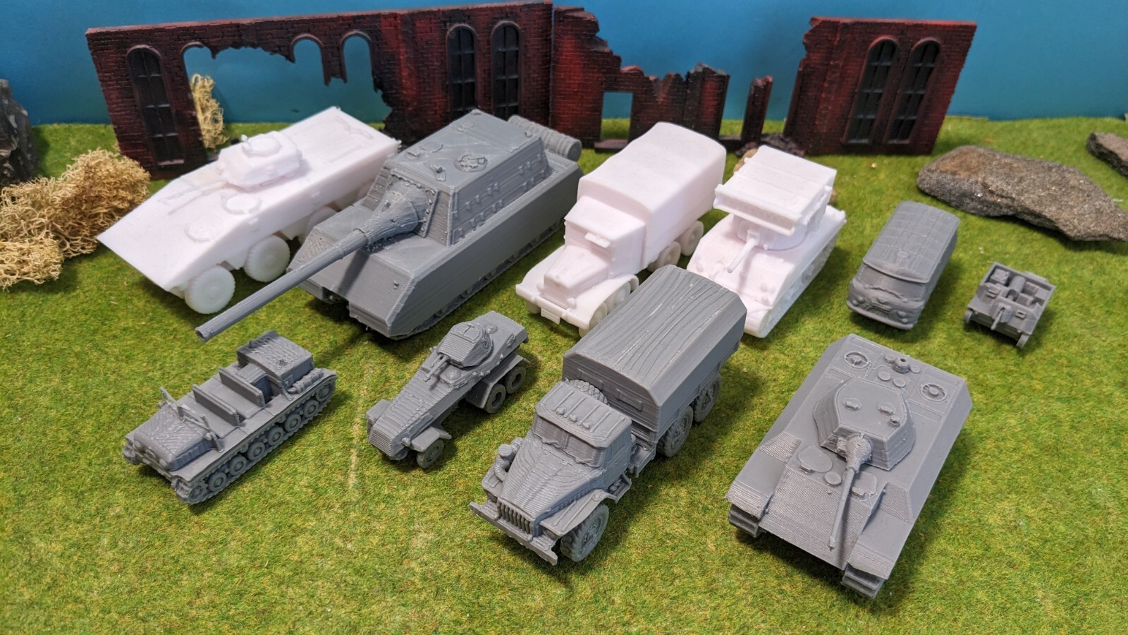 Rimanenze Con 10 Modelli Come WW2 Panzer, Kit LKW In Scala 1:87 (H0) foto 3