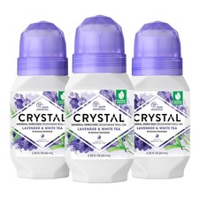 CRYSTAL Deodorant Aluminum Free Mineral Roll-On for Women  Men,...